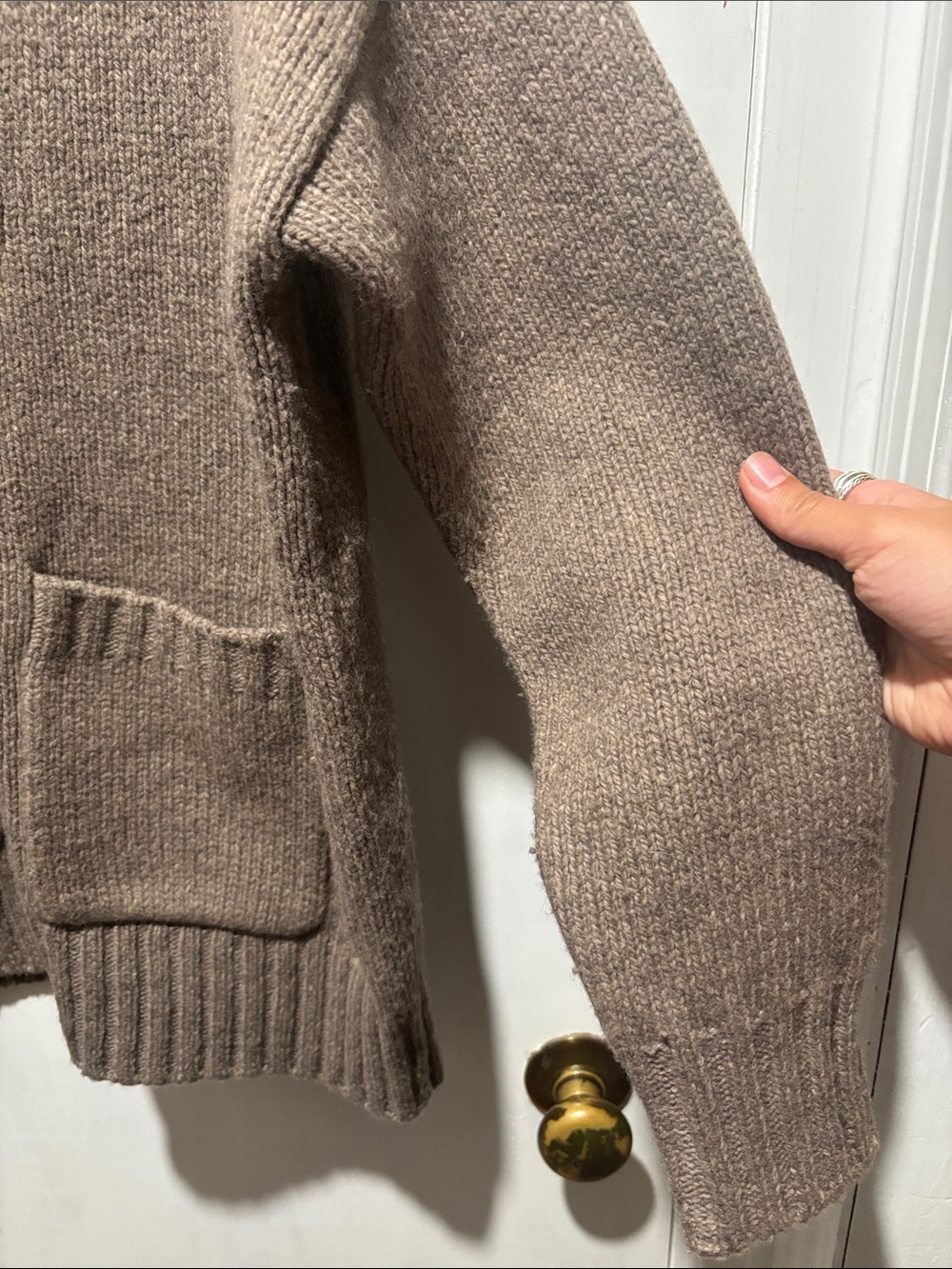 ALEX MILL Emma lambswool blend v neck cardigan sweater size small - Picture 3 of 7